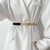 Ins wind belt Metal chain elasticity belt women dress fashion Dress Suit big chain