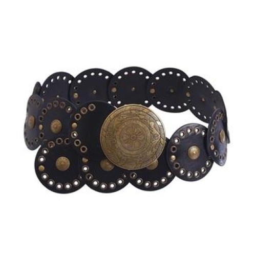 Cowboy wind belt print personality hollow all-Purpose Girdle