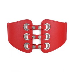  lady width Girdle fashion all-Purpose Tightness elasticity belt hollow Rivet ..