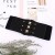 Girdle temperament circle Round buckle belt woman leisure belt lady fashion Cowboy Dress belt