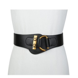 lady width belt ornament Suit sweater big Tightness elasticity Girdle personal..