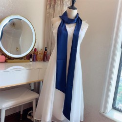 pure color long width belt belt ornament Girdle long cloth belt belt