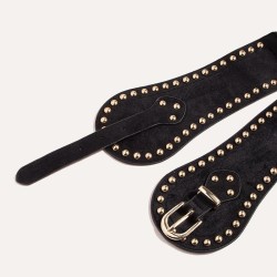  lady fashion velvet surface Rivet Tightness width Girdle wind elasticity belt
