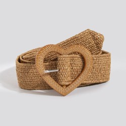 Bohemia wind belt love buckle Countryside elasticity lady belt all-Purpose bel..