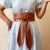 occidental style fashionPU width belt woman big ornament belt Waist retraction Girdle Dress