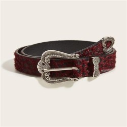 I retro carving buckle belt fashion all-Purpose occidental style love leopard ..