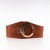 lady width Girdle all-Purpose Tightness width belt ornament Suit Coat Metal circle black high elasticity
