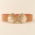 Tightness Girdle square buckle all-Purpose fashion belt high elasticity Tightness belt black width belt