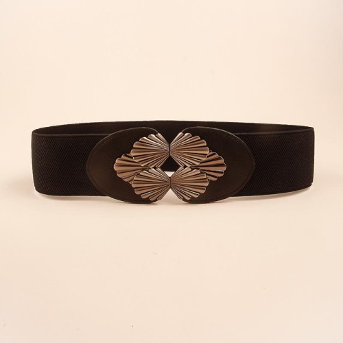 Girdle new  lady belt love flowers Shells butterfly buckle head belt multicolorcm