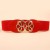Girdle new  lady belt love flowers Shells butterfly buckle head belt multicolorcm