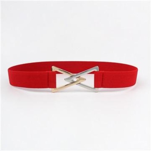 fashion girl student belt double color triangle buckle Tightness Girdle  ornament sweater Dress Waist retraction