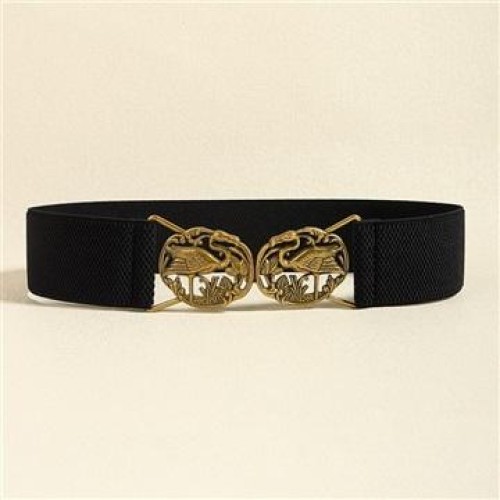elasticity belt woman all-Purpose ornament Tightness width Girdle Dress accessories Chinese style bronze color