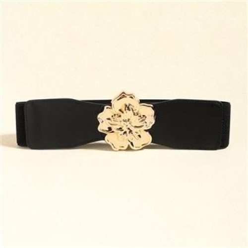 Girdle fashion all-Purpose elasticity lady flowers ornament big Tightness belt width belt personality