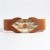 occidental style lady Girdle Metal big leaves belt Tightness elasticity belt ornament Dress slim