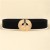  belt woman high black Tightness elasticity Girdle personality Alloy buckle Waist retraction color belt