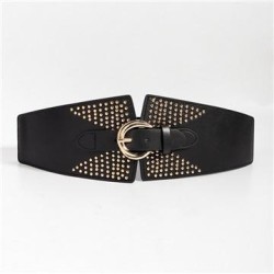 occidental style Girdle Rivet Tightness width belt ornament Suit Coat four all-P..