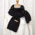 Autumn and Winter knitting scarf new warm medium long style pure color brief woman style scarf