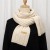 Autumn and Winter knitting scarf new warm medium long style pure color brief woman style scarf
