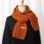 Autumn and Winter knitting scarf new warm medium long style pure color brief woman style scarf