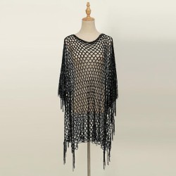 occidental style Seaside knitting color Sunscreen Sunscreen sexy summer hollow..
