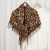leopard pattern imitate sheep velvet warm shawl Autumn and Winter fashion all-Purpose woman scarf short tassel
