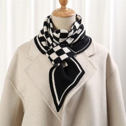 Korean style Autumn and Winter knitting woolen thick warm short style scarf ho..