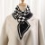 Korean style Autumn and Winter knitting woolen thick warm short style scarf houndstooth all-Purpo