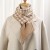 Korean style Autumn and Winter knitting woolen thick warm short style scarf houndstooth all-Purpo