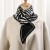 (DJ   black and white)Korean style Autumn and Winter knitting woolen thick warm short style scarf houndstooth all-Purpo