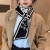 Korean style Autumn and Winter knitting woolen thick warm short style scarf houndstooth all-Purpo
