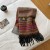 ~ Stripe imitate sheep velvet scarf woman Autumn and Winter high all-Purpose scarf