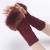 rhombus short style glove Autumn and Winter woolen sleeves woman sleeves knitting warm