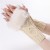 rhombus short style glove Autumn and Winter woolen sleeves woman sleeves knitting warm