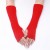 long Stripe glove Autumn and Winter woolen sleeves man woman medium long style knitting warm sleeves