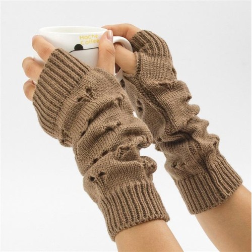 love knitting woolen warm Autumn and Winter man woman medium long style skiing sleeves