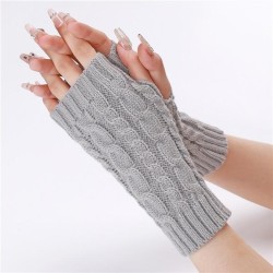  Autumn and Winter knitting sleeves pattern short style glove man lady woolen ..