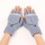  Autumn and Winter short style woolen glove woman warm fashion knitting half sleeves