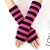long blue patchwork Stripe woolen glove Autumn and Winter medium long style woman warm fashion knittin