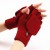 Stripe woolen warm glove half man woman Autumn and Winter student Word knitting