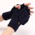 flower half woolen warm glove man woman Autumn and Winter Word knitting