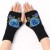 short style fashion flowers glove Autumn and Winter lady knitting woolen sleeves warm half glove