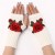 short style fashion flowers glove Autumn and Winter lady knitting woolen sleeves warm half glove