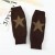  autumn Winter knitting woolen Five-pointed star glove warm short style lady sleeves