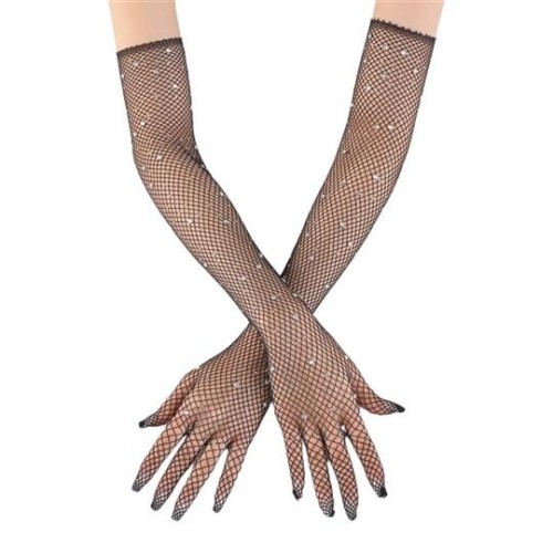 occidental style fashion diamond eyes sexy glove fishing net sexy elasticity lady ornament glove