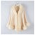 women dress knitting Coat shawl imitate fox fur collar leather shawl Coat woman#