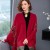 Autumn and Winter scarf shawl shawl woman all-Purpose Coat high-end wind flower tassel knitting