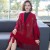 ( red)Autumn and Winter scarf shawl shawl woman all-Purpose Coat high-end wind flower tassel knitting