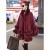 occidental style Autumn and Winter large size imitate fox fur collar leather hooded knitting cardigan shawl Coa