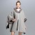 Autumn and Winter shawl imitate fur collar hooded Double surface cardigan wind shawl Coat woman#
