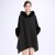 Autumn and Winter shawl imitate fur collar hooded Double surface cardigan wind shawl Coat woman#